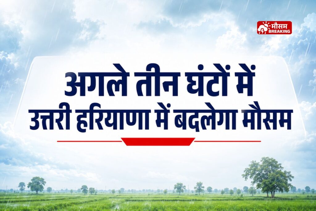 हरियाणा में यमुनानगर अंबाला पंचकूला समेत कई जिलों में बारिश का अलर्ट